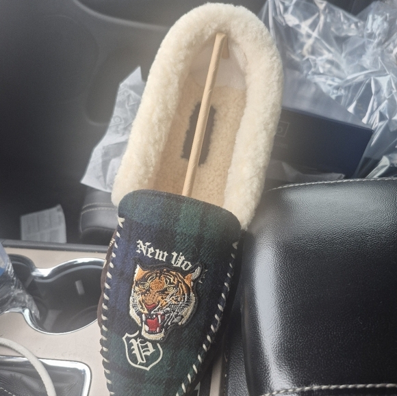 Yarmond Tiger Shearling-Lined Slipper Polo Ralph Lauren